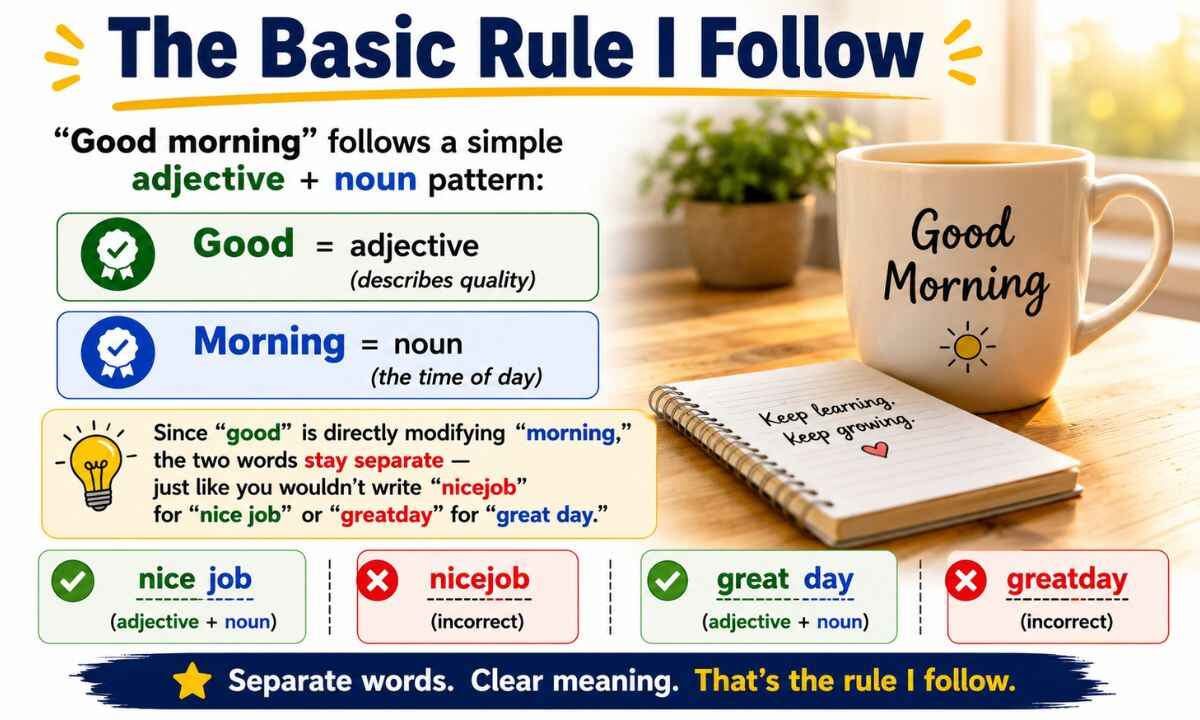 Good Morning vs Goodmorning rule