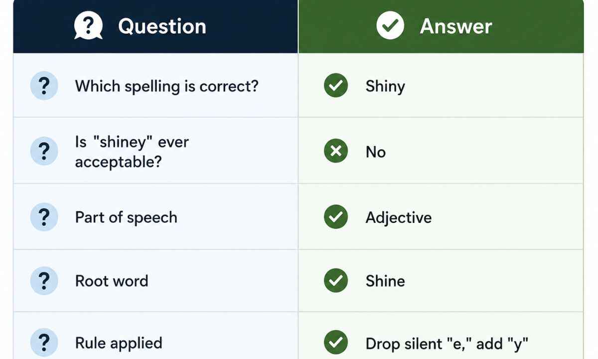 Shiney vs Shiny Q A table