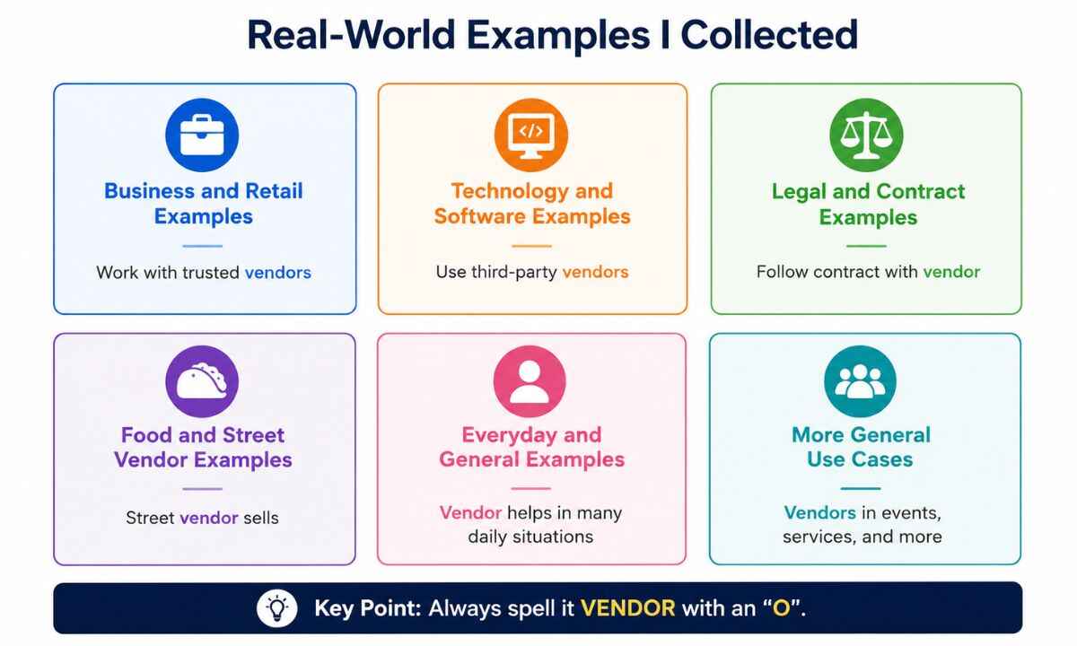 Vendor vs Vender example
