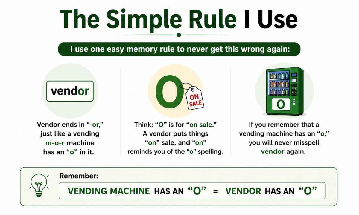 Vendor vs Vender rule