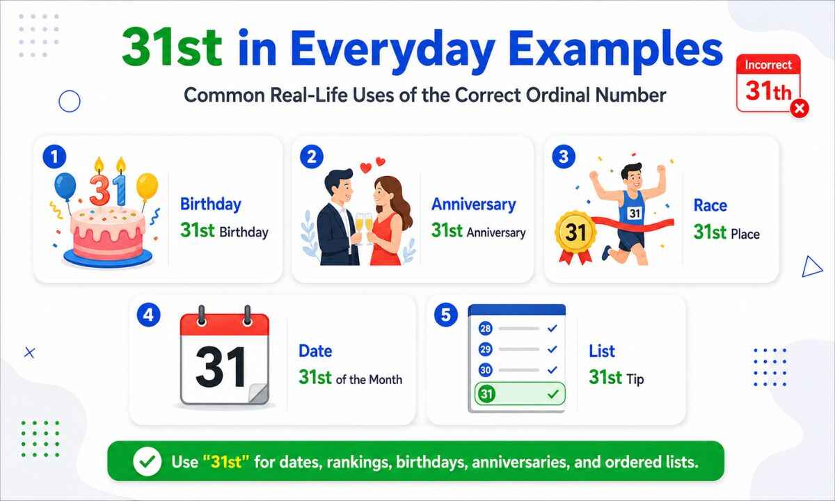 31st or 31th example 