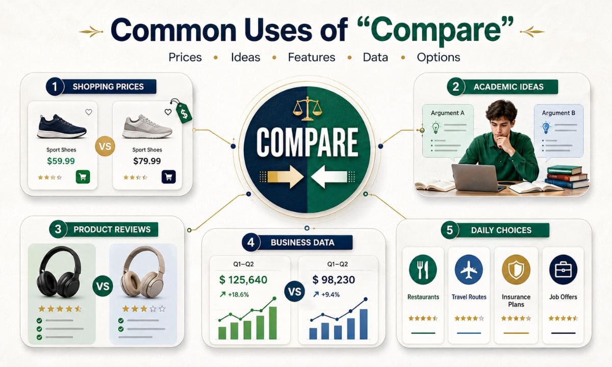 Compare vs Compair common uses