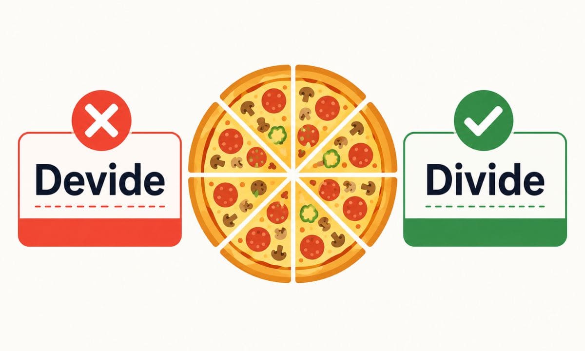 Divide vs Devide quick answer
