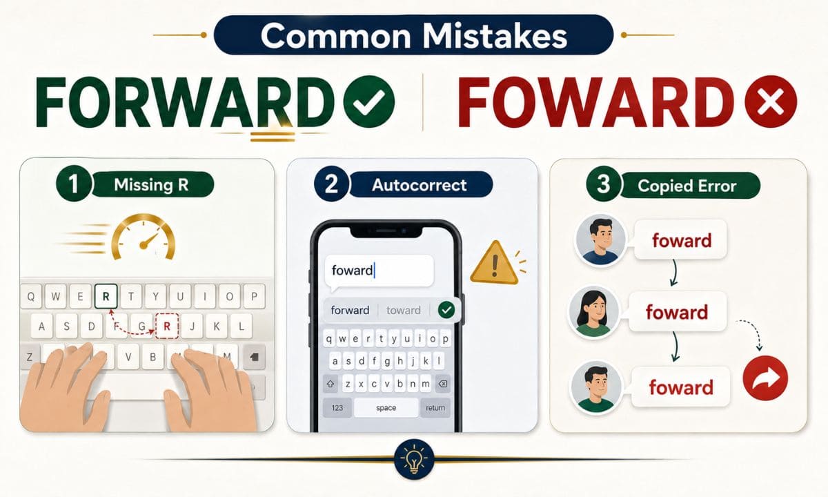 Forward vs Foward common mistake