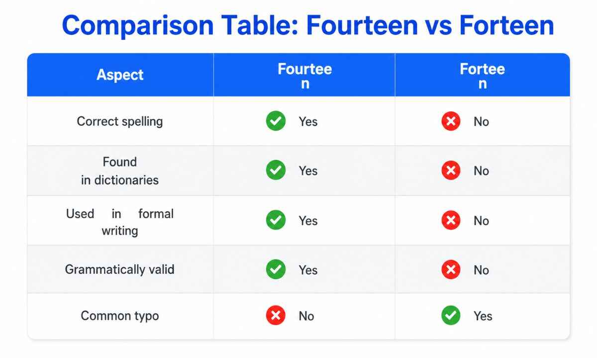 Fourteen vs Forteen comp