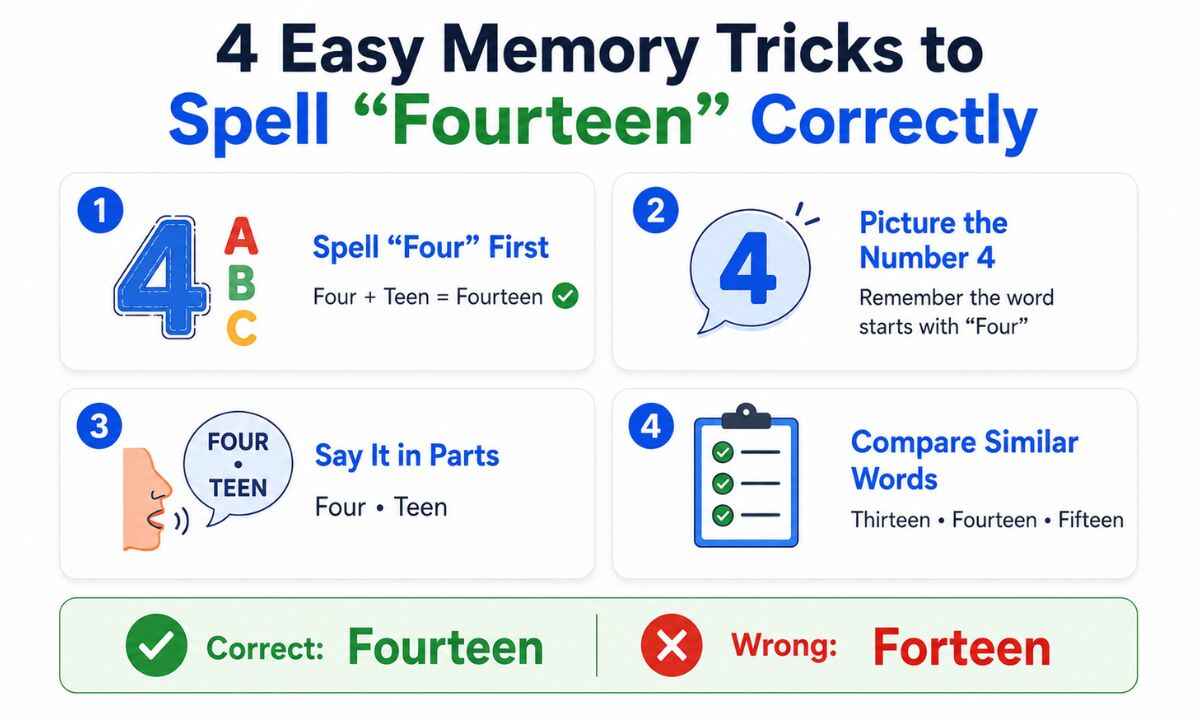 Fourteen vs Forteen memory trick