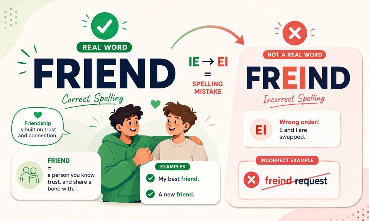 Friend vs Freind define