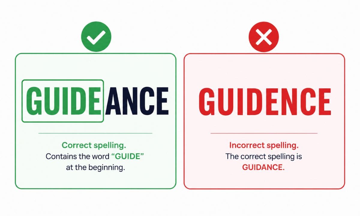 Guidance vs Guidence answer