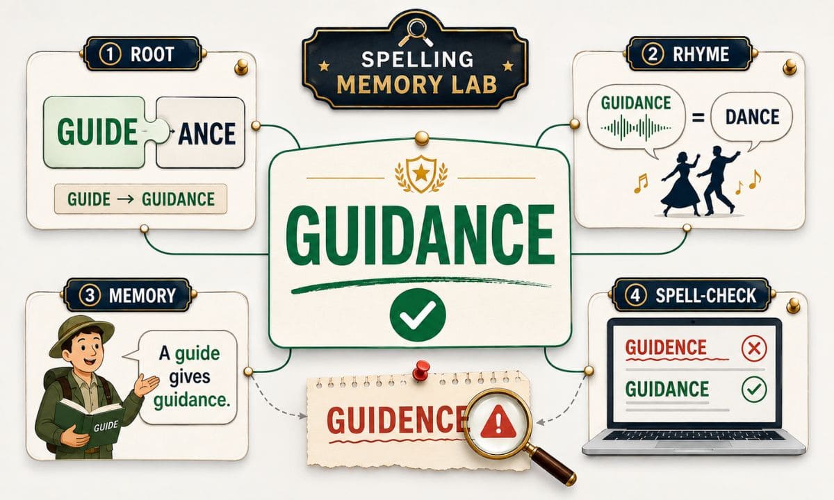 Guidance vs Guidence memory trick