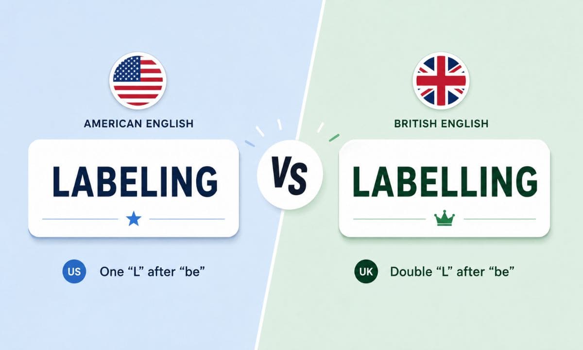 Labelling vs Labeling define