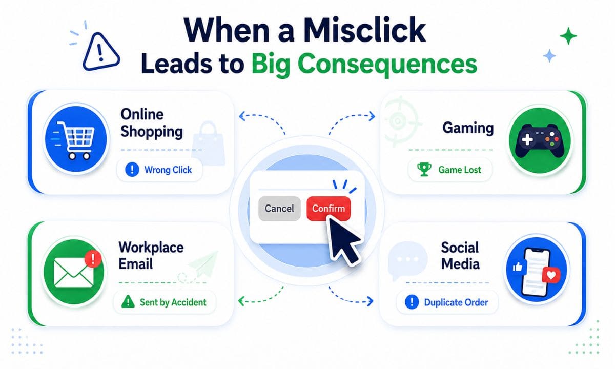 Misclick vs Missclick example