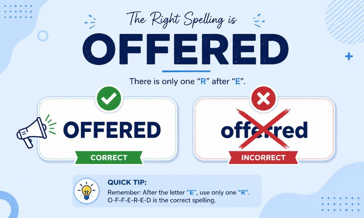 Offered vs Offerred qa