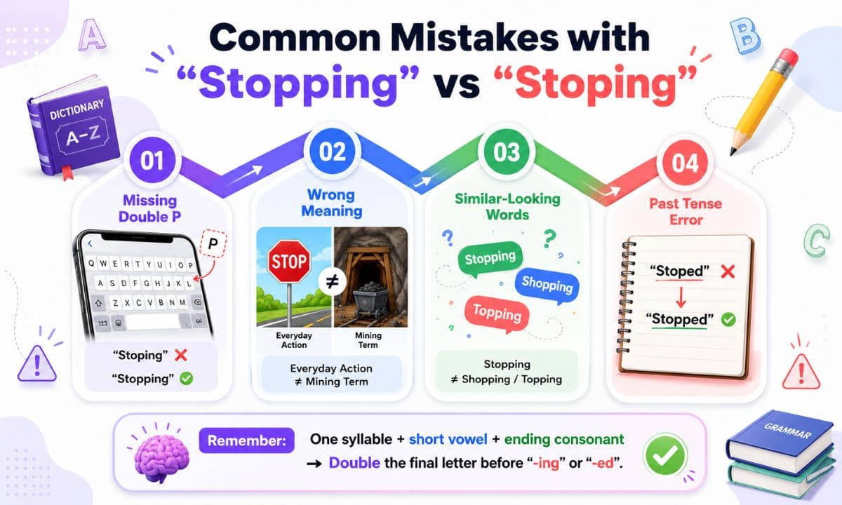 Stopping vs Stoping mistake