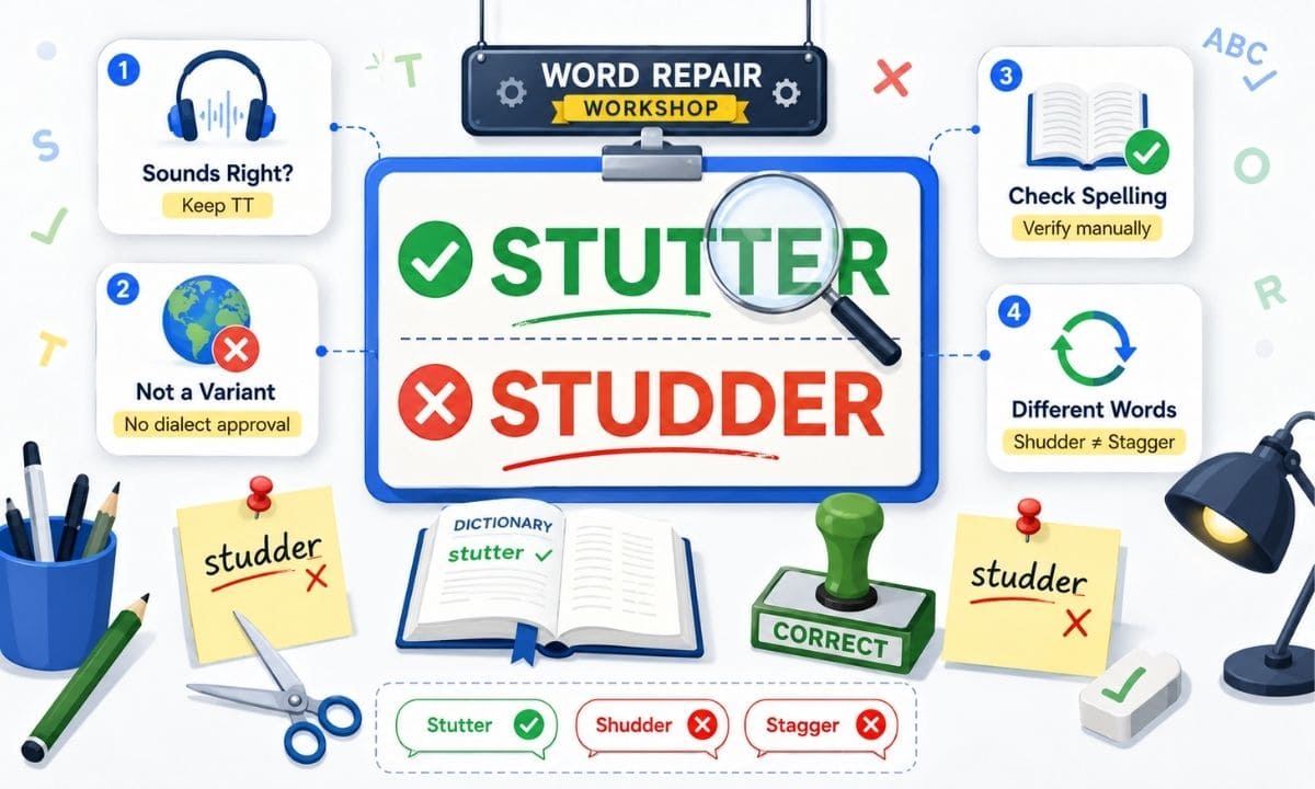 Stutter vs Studder Common Mistakes
