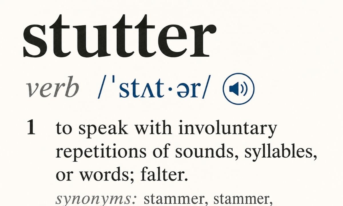 Stutter vs Studder pronunciation