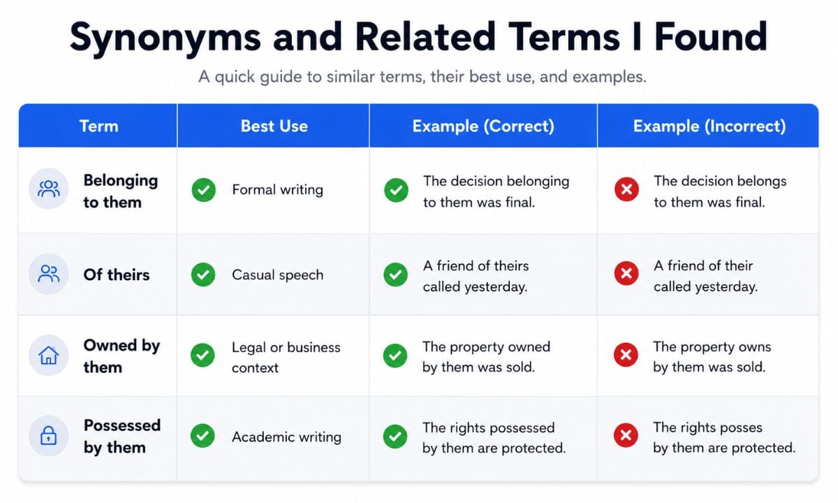 Their vs Thier synonyms