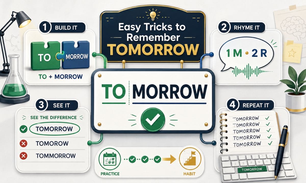 Tomorrow vs Tommorow trick