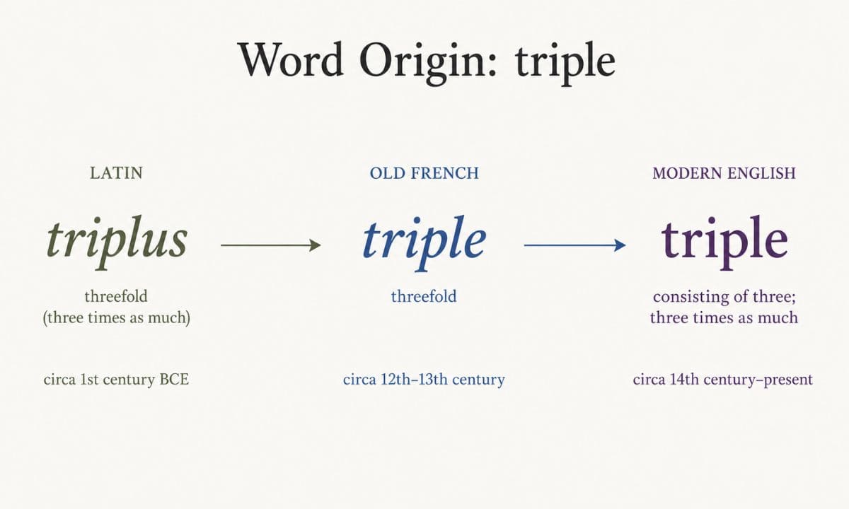 Triple vs tripple origin