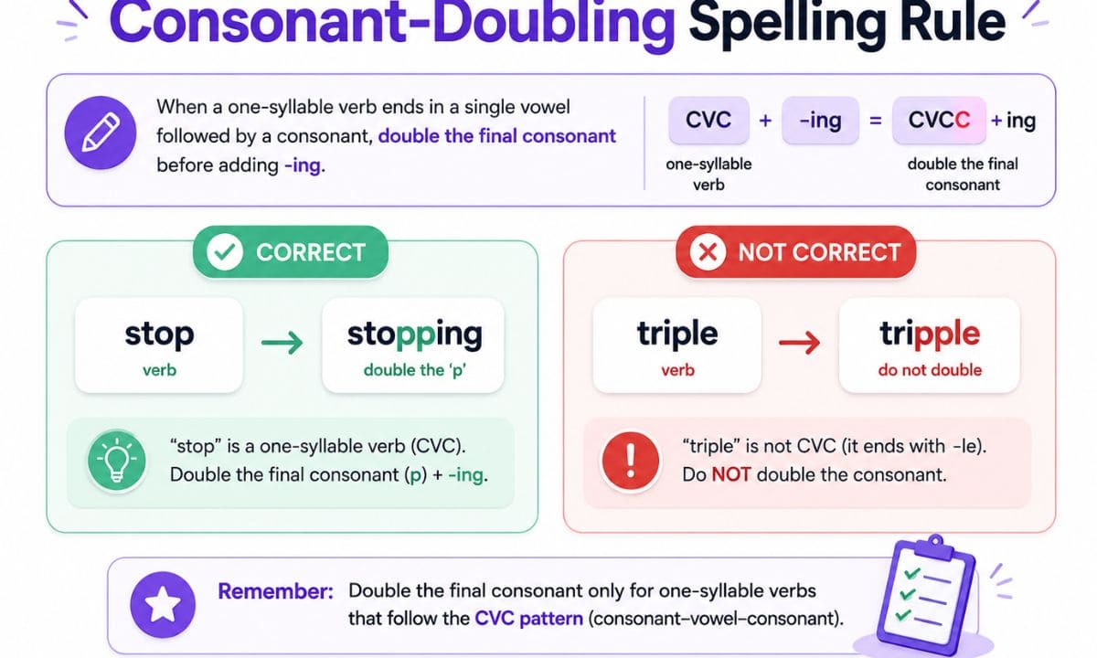 Triple vs tripple rule