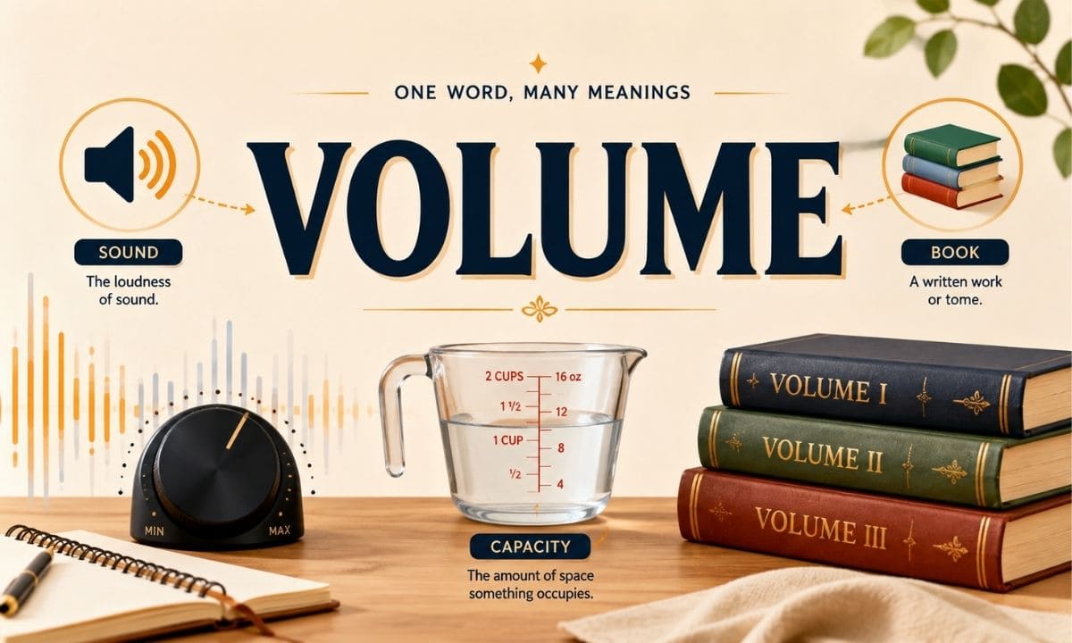 Volume different meaning