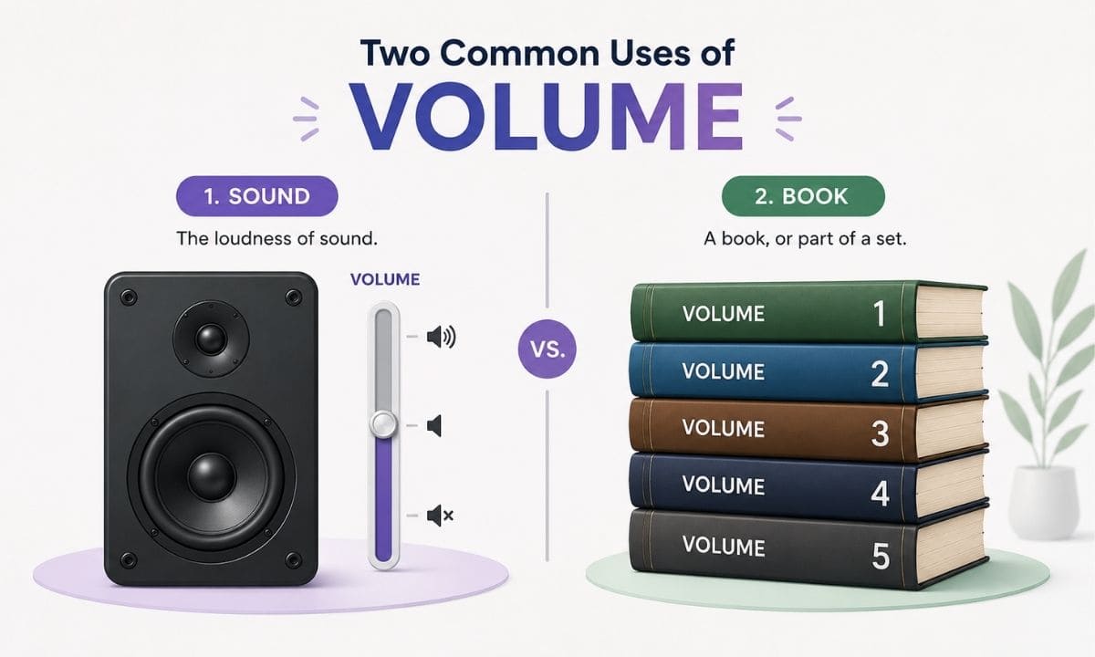 Volume vs Volumn Correct usage