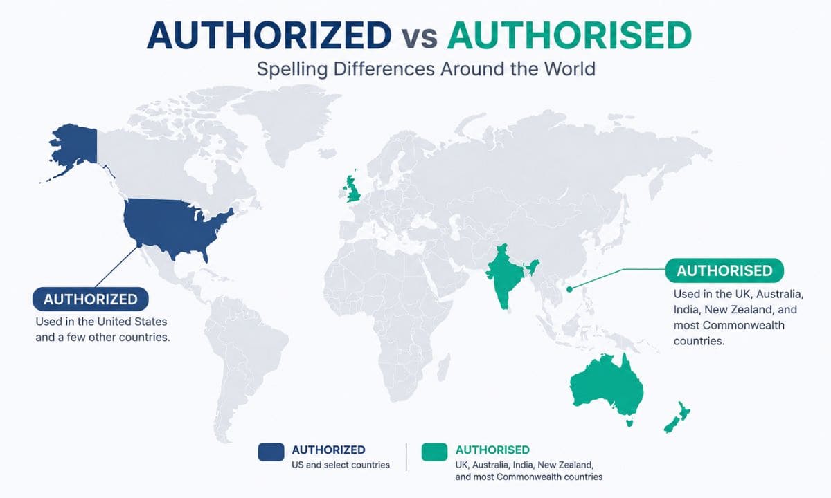 country difference Authorized vs Authorised
