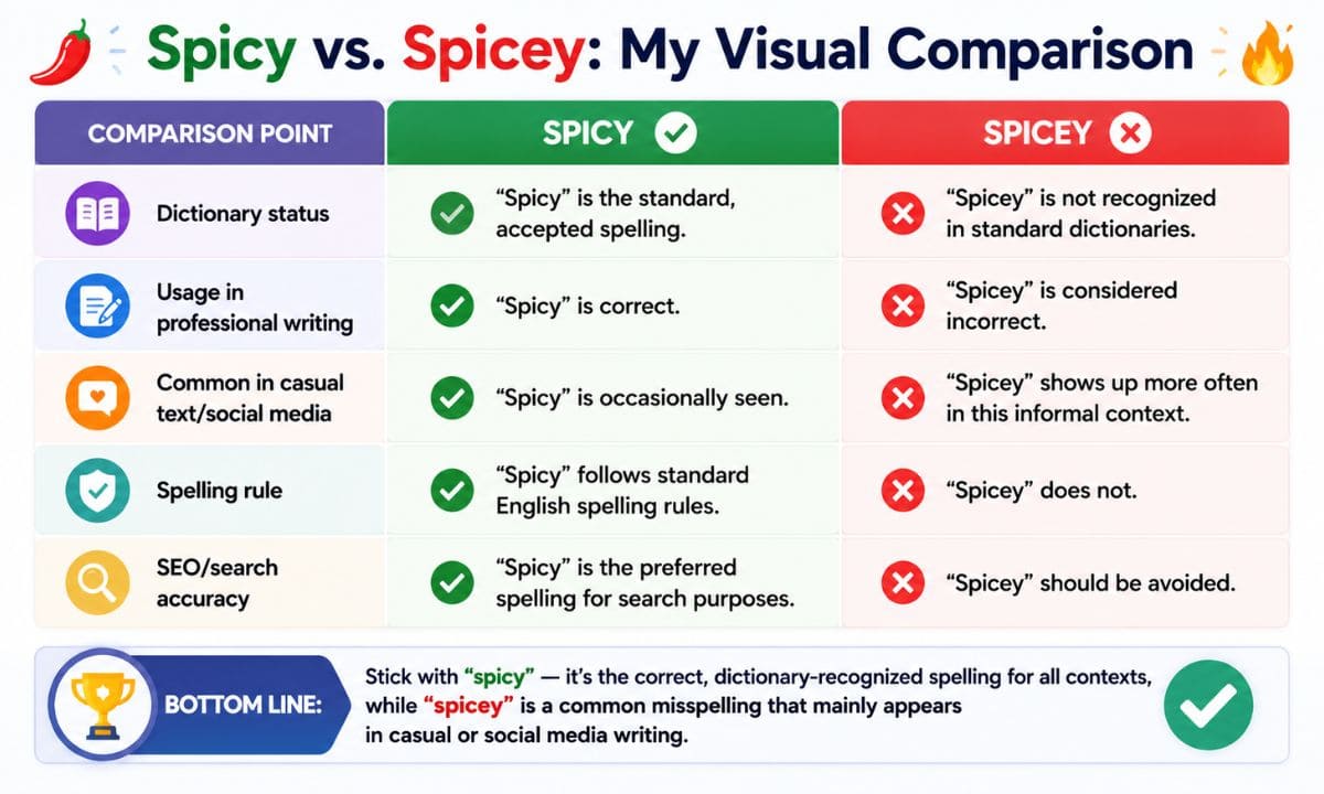 spicy vs scpicey visual comprison