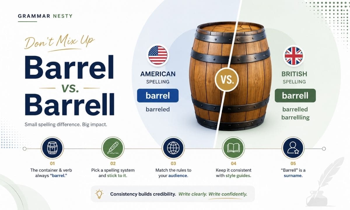 Barrel vs Barrell Common Mistakes