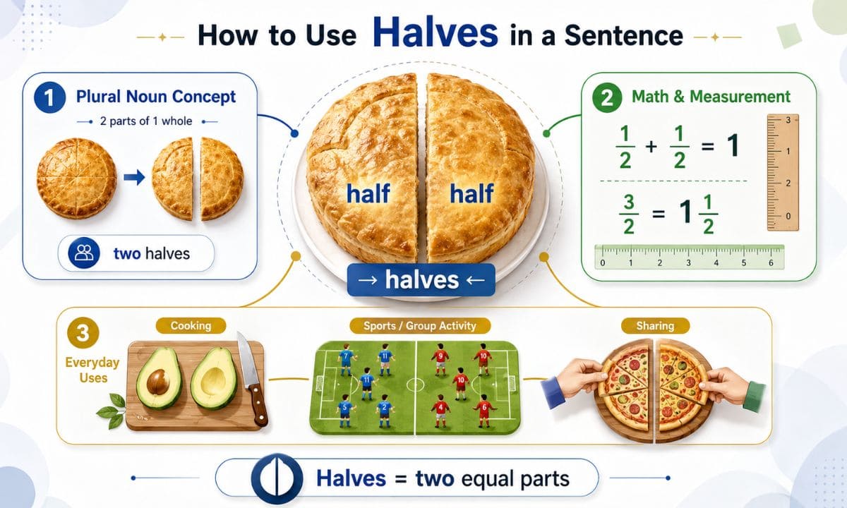 Halves common usage