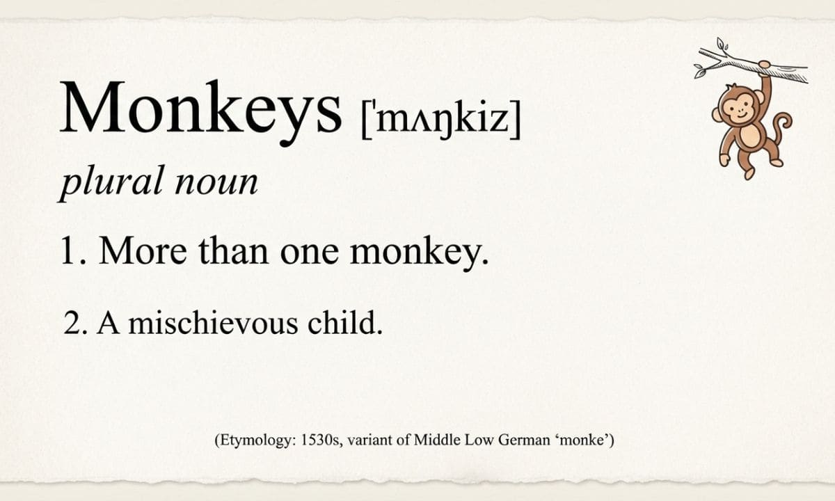 Monkeys vs Monkies pronunciation