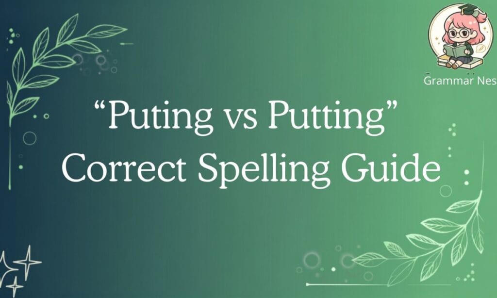 Puting vs Putting