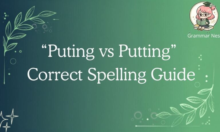 Puting vs Putting