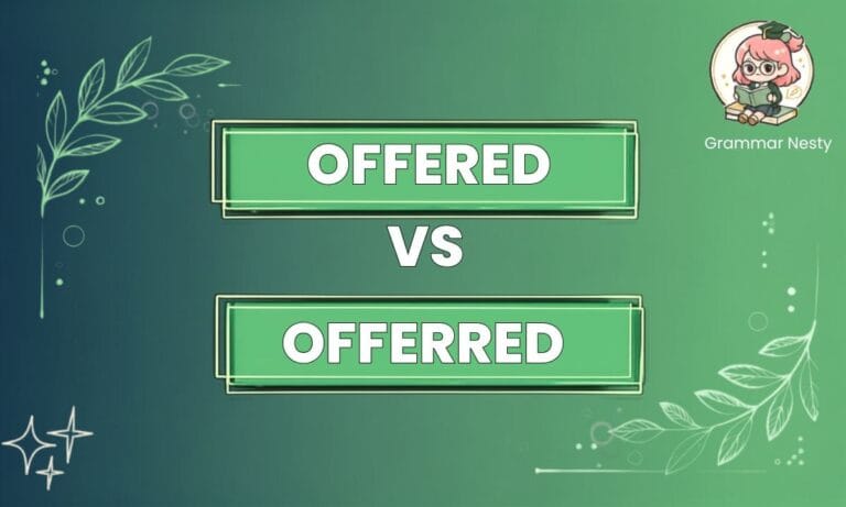Offered vs Offerred (1)