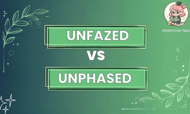 Unfazed vs Unphased