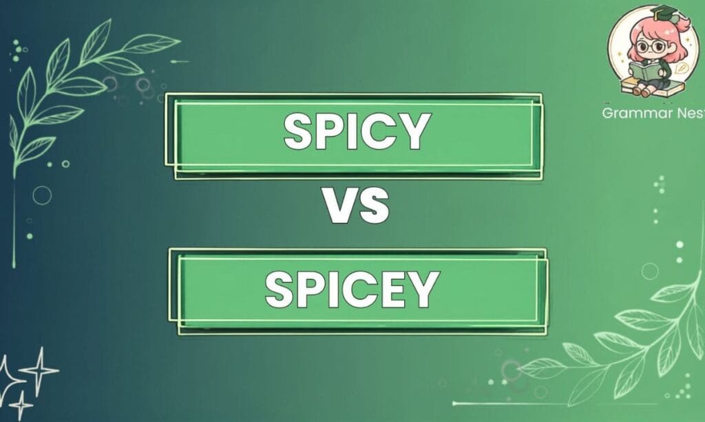 spicy vs spicey