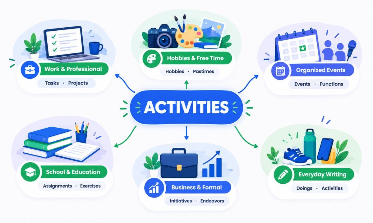22 Activities synonyms