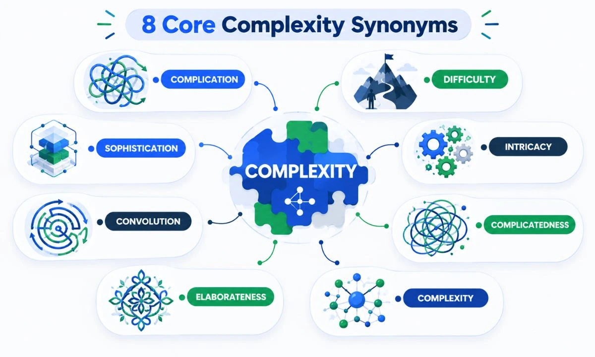 8 core Complexity Synonyms