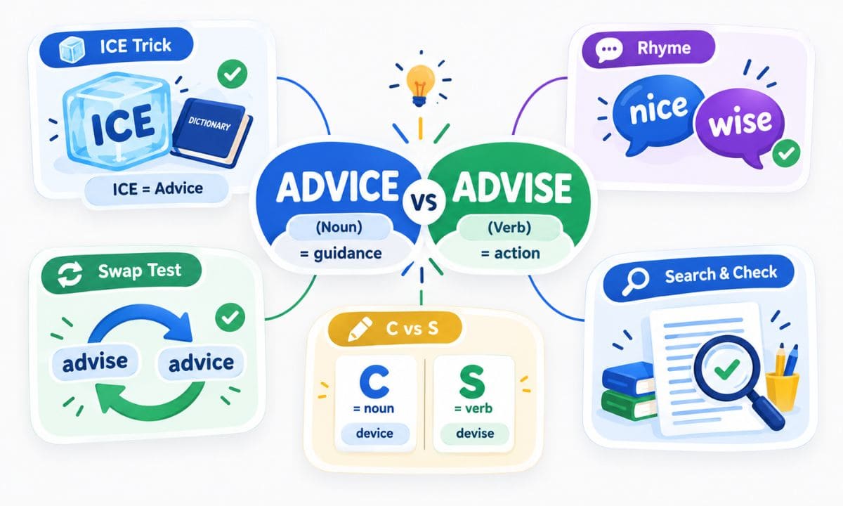 Advise or Advice Pro Tips
