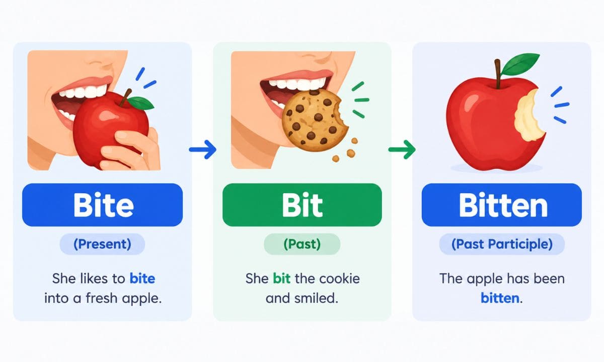 Bit vs bite vs Bitten