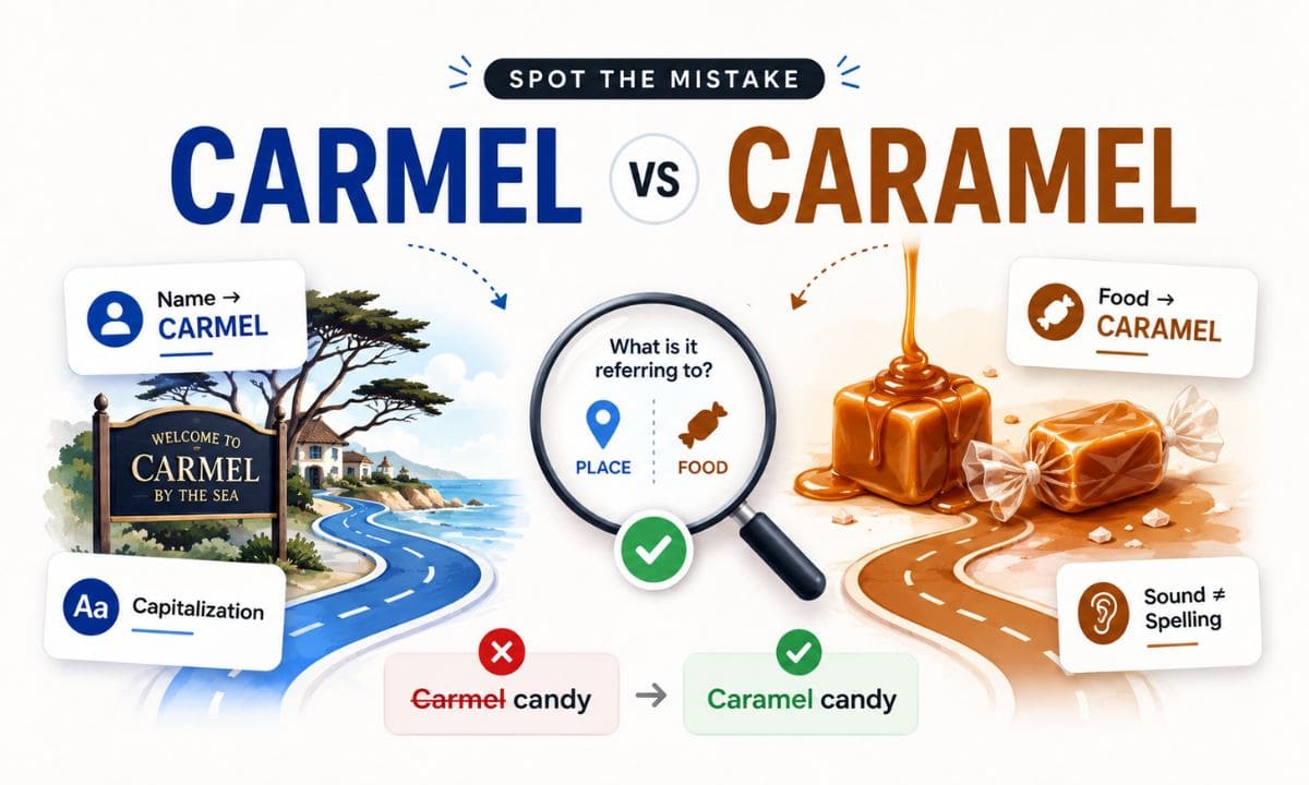 Carmel vs Caramel Miatake