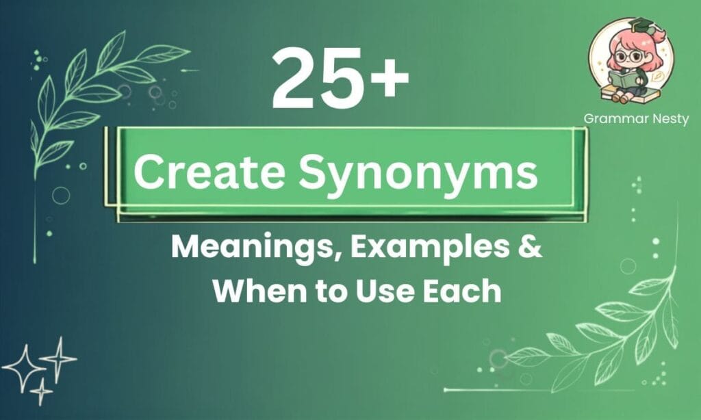 Create Synonyms