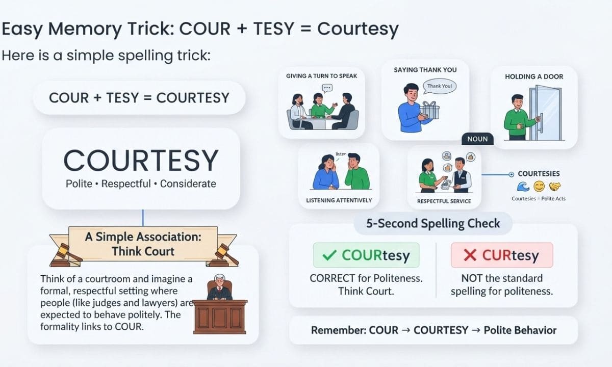 Easy method to learn Courtesy