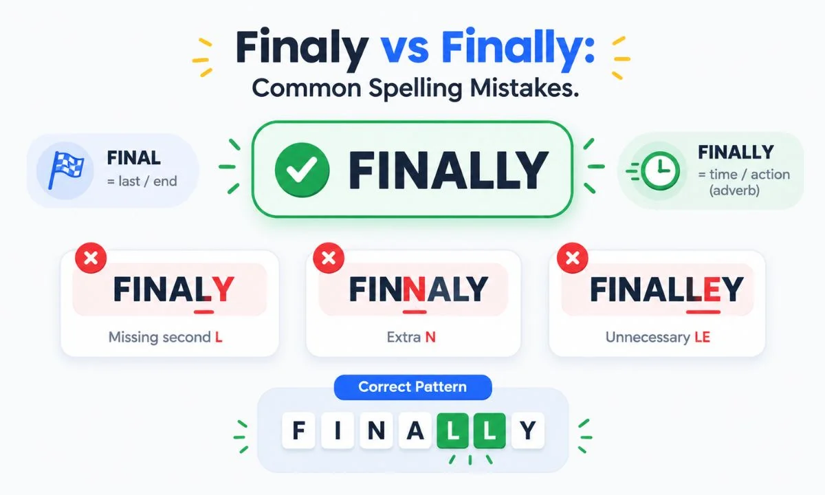 Finally common mistake