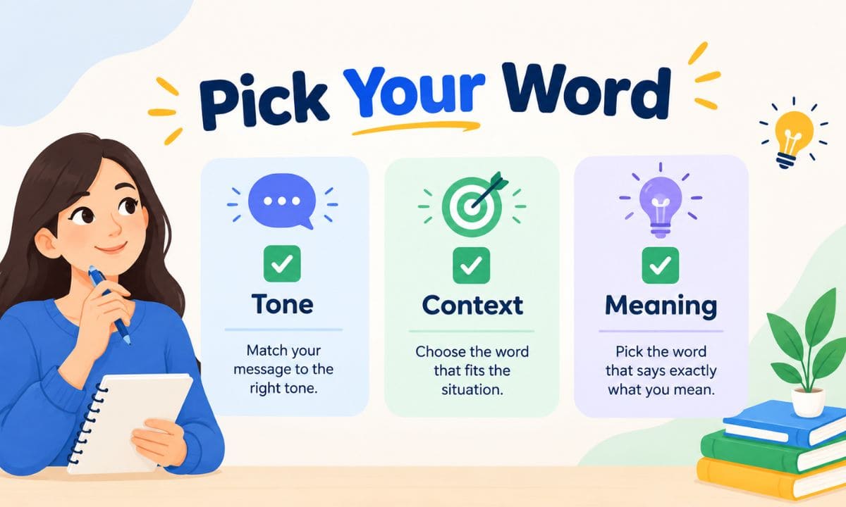 How to Choose the Right Synonym for Regarding