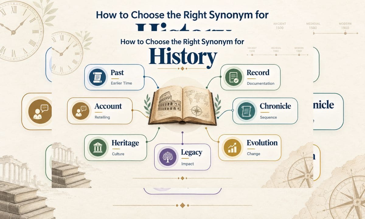 How to choose History Synonyms