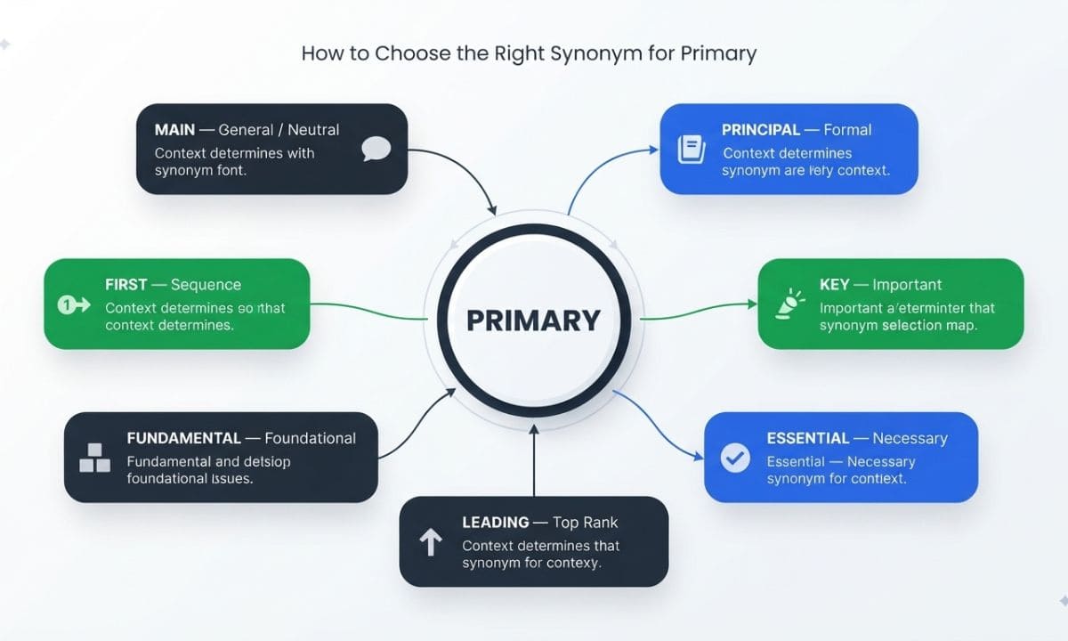 How to choose Primary synonyms