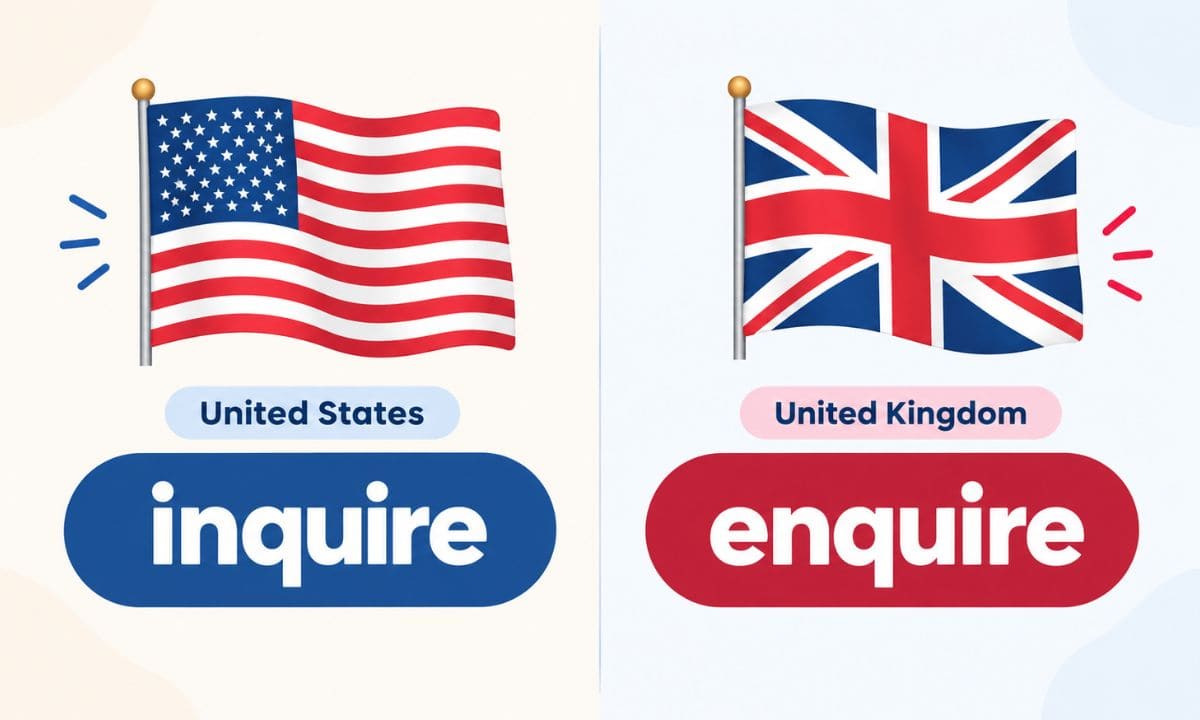 Inquire vs Enquire country difference