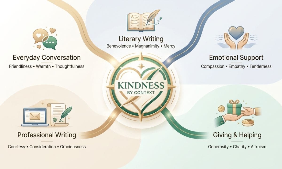 Kindness synonyms by context