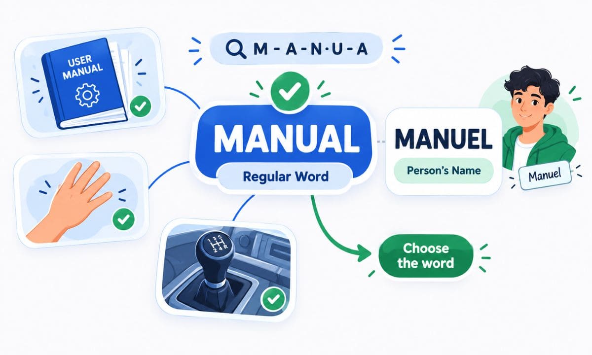 Manuel or manual Common mistake
