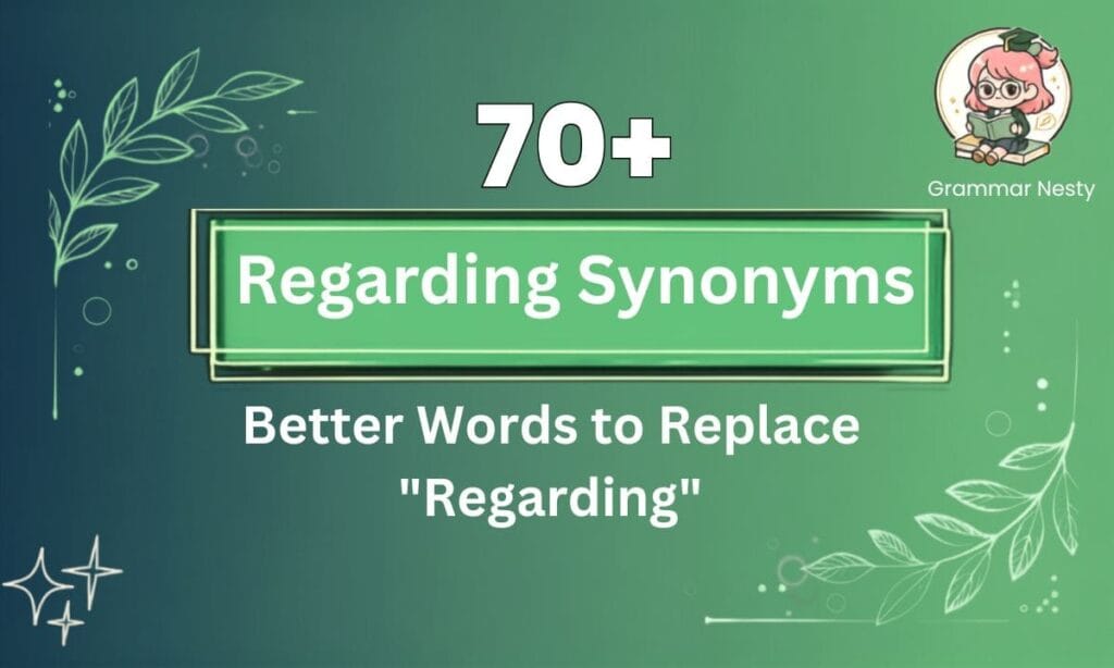 Regarding Synonyms